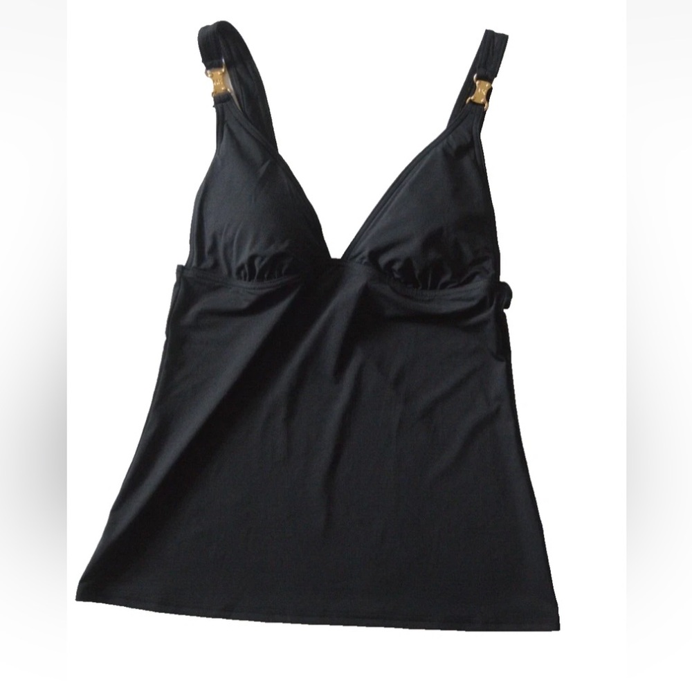 MICHAEL Michael Kors Size 12 Women's Black Tankini Top